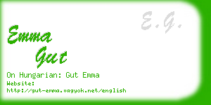 emma gut business card